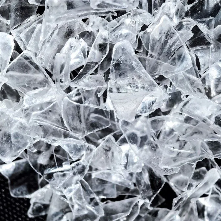 Flocons de PET transparents